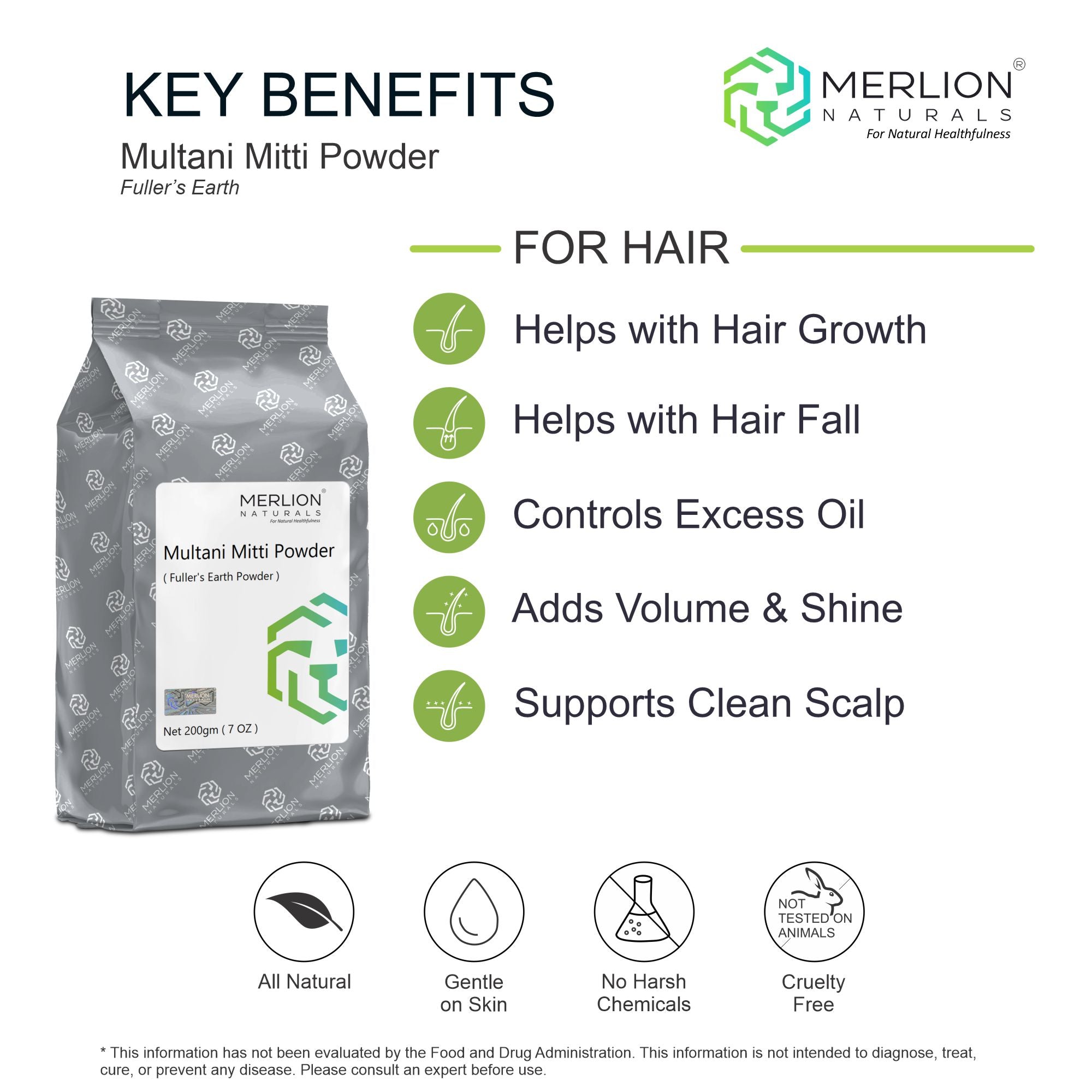 Multani Mitti ( Fuller's Earth ) Powder 200gm