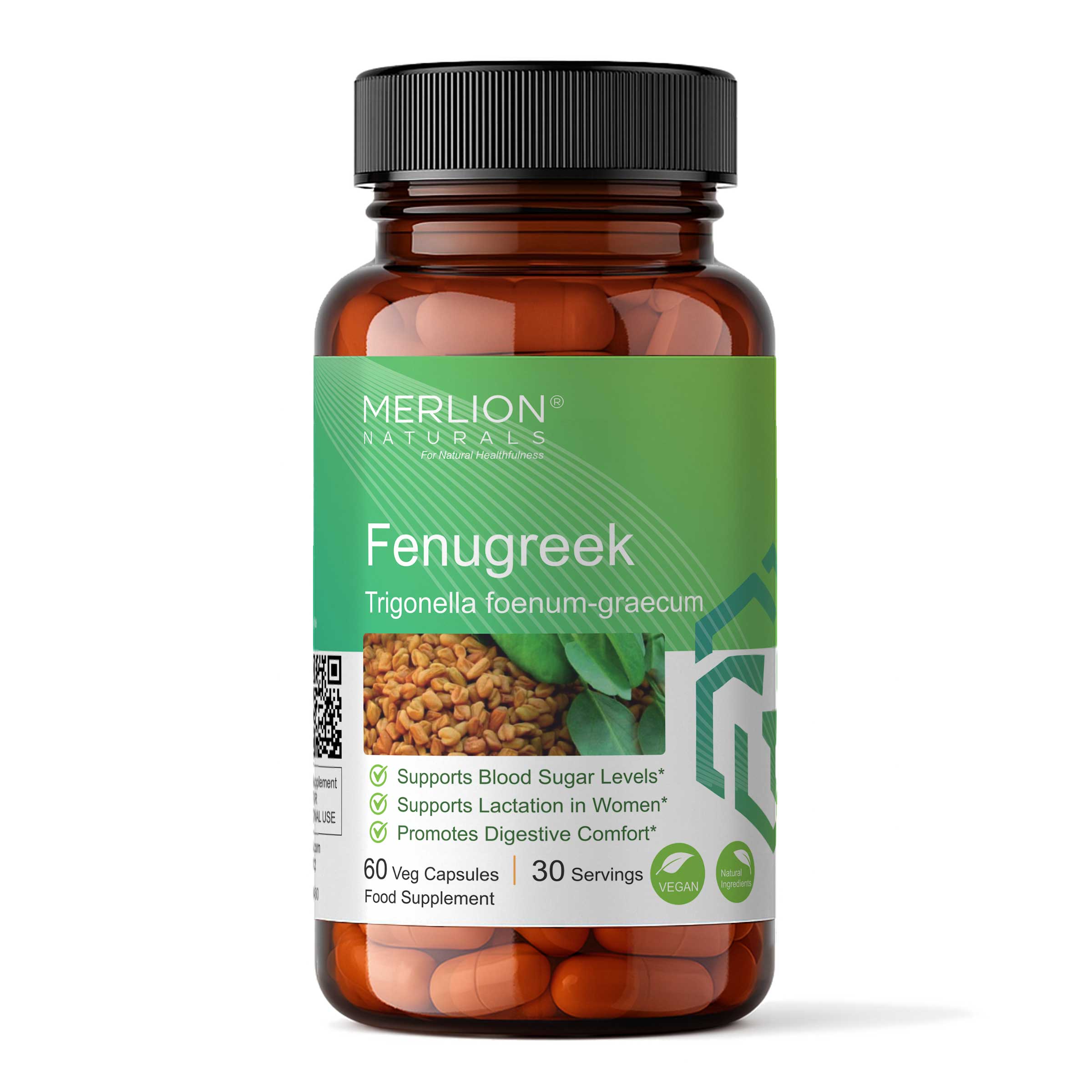 Fenugreek Capsules | Methi / Trigonella foenum-graecum | 1400mg