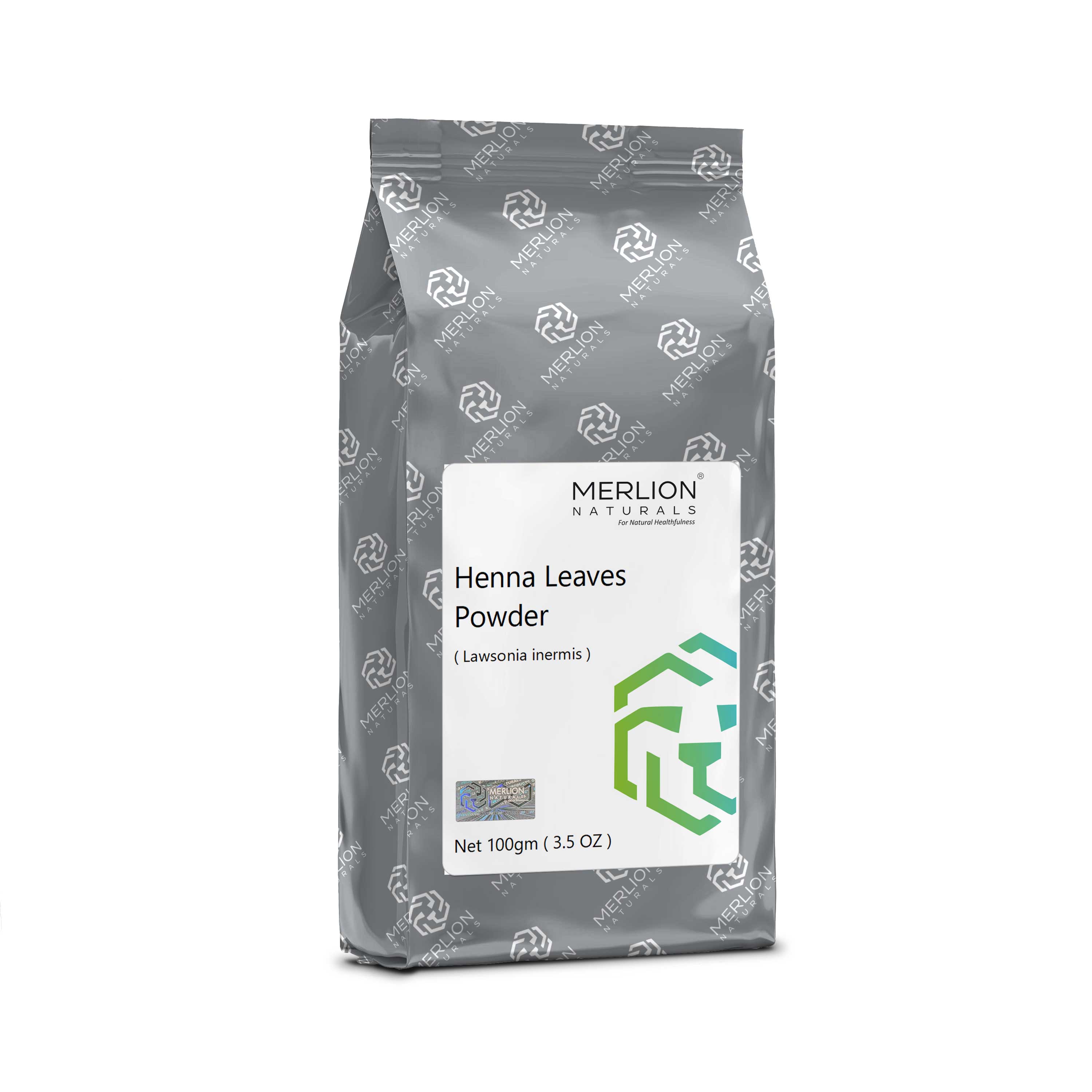 Merlion Naturals Henna Powder 100gm, Front view, Hair Strengthening, Scalp Health, Conditioning, Natural Coloring