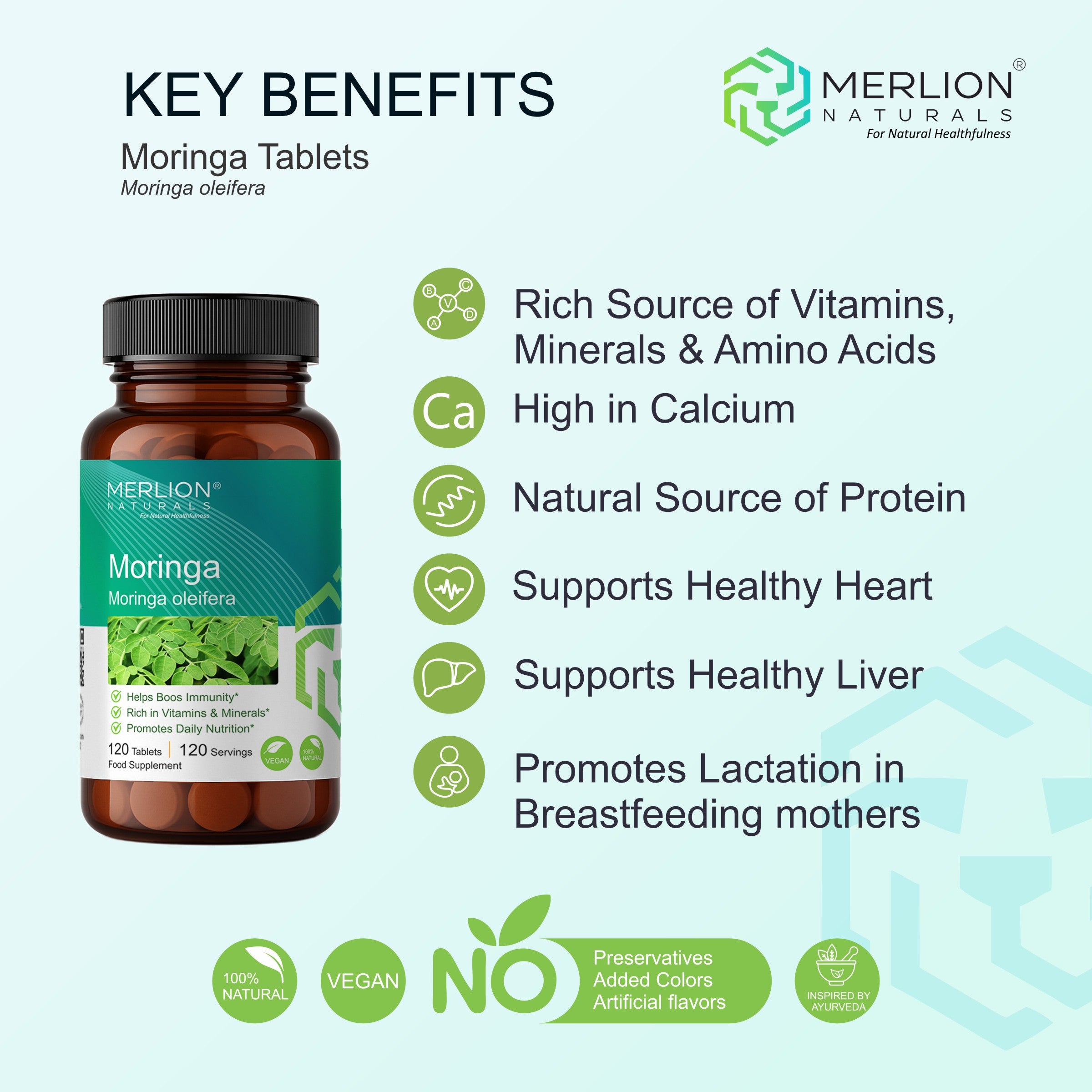 Moringa Extract Tablets | Moringa oleifera | 500mg