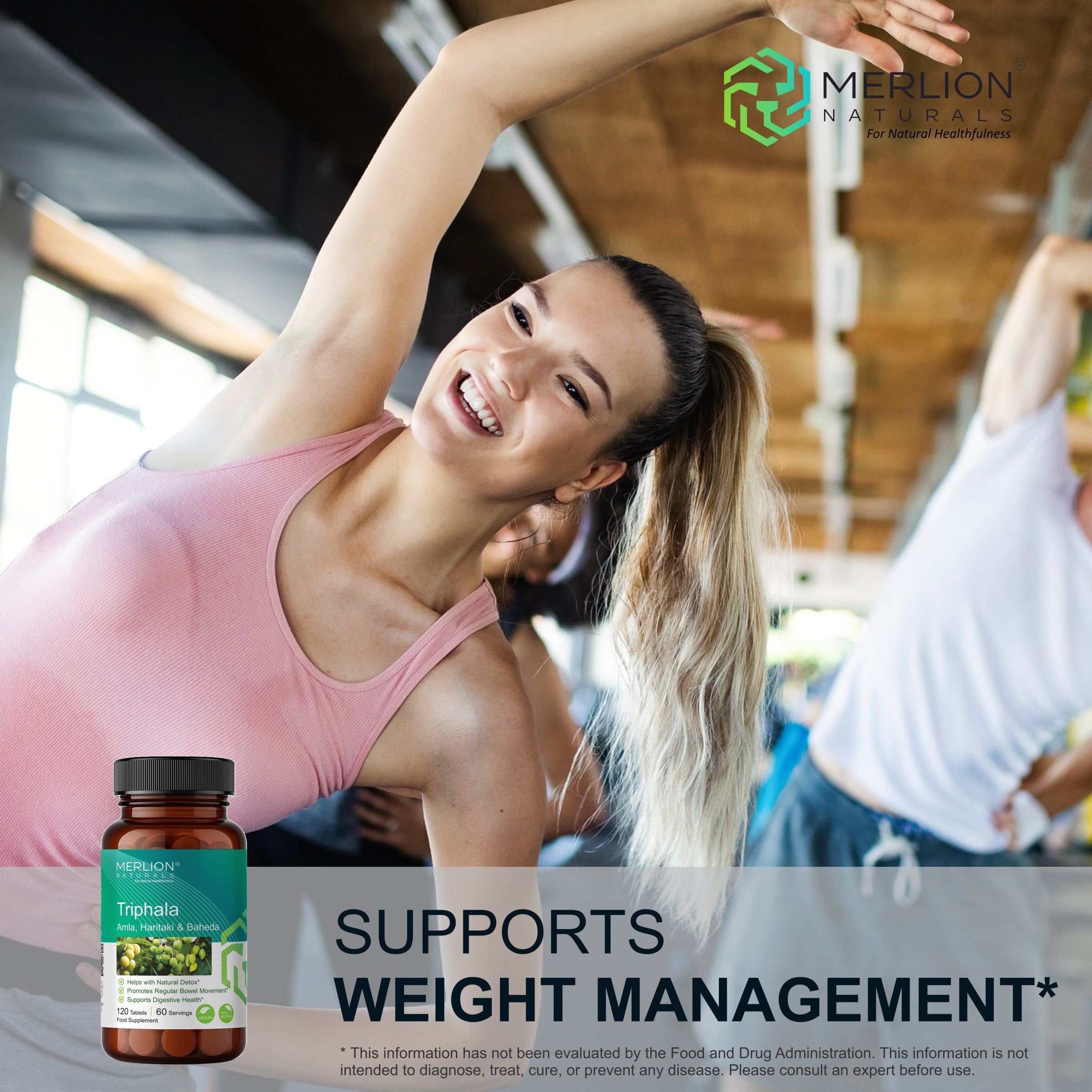 Triphala Tablets (Amla, Haritaki & Baheda), 500mg x 120 Tablets