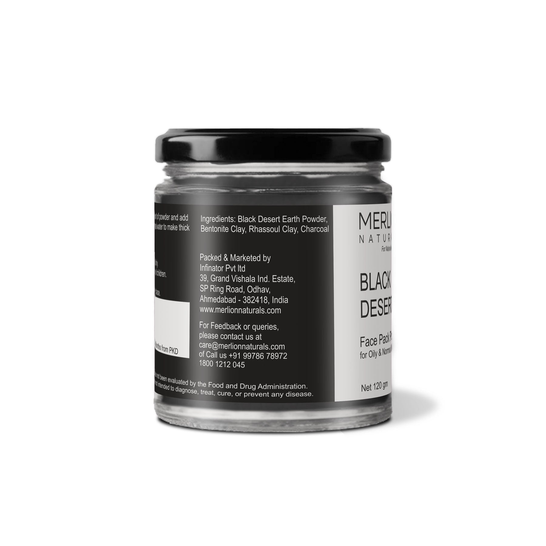 Black Desert Face Pack Powder 120 gm