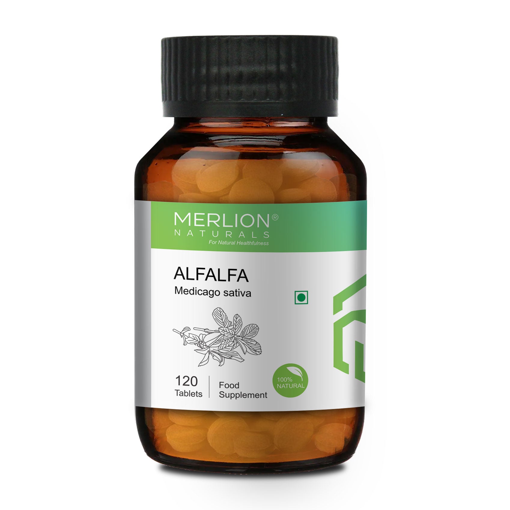 Alfalfa Tablets, Medicago sativa, 500mg x 120 Tablets