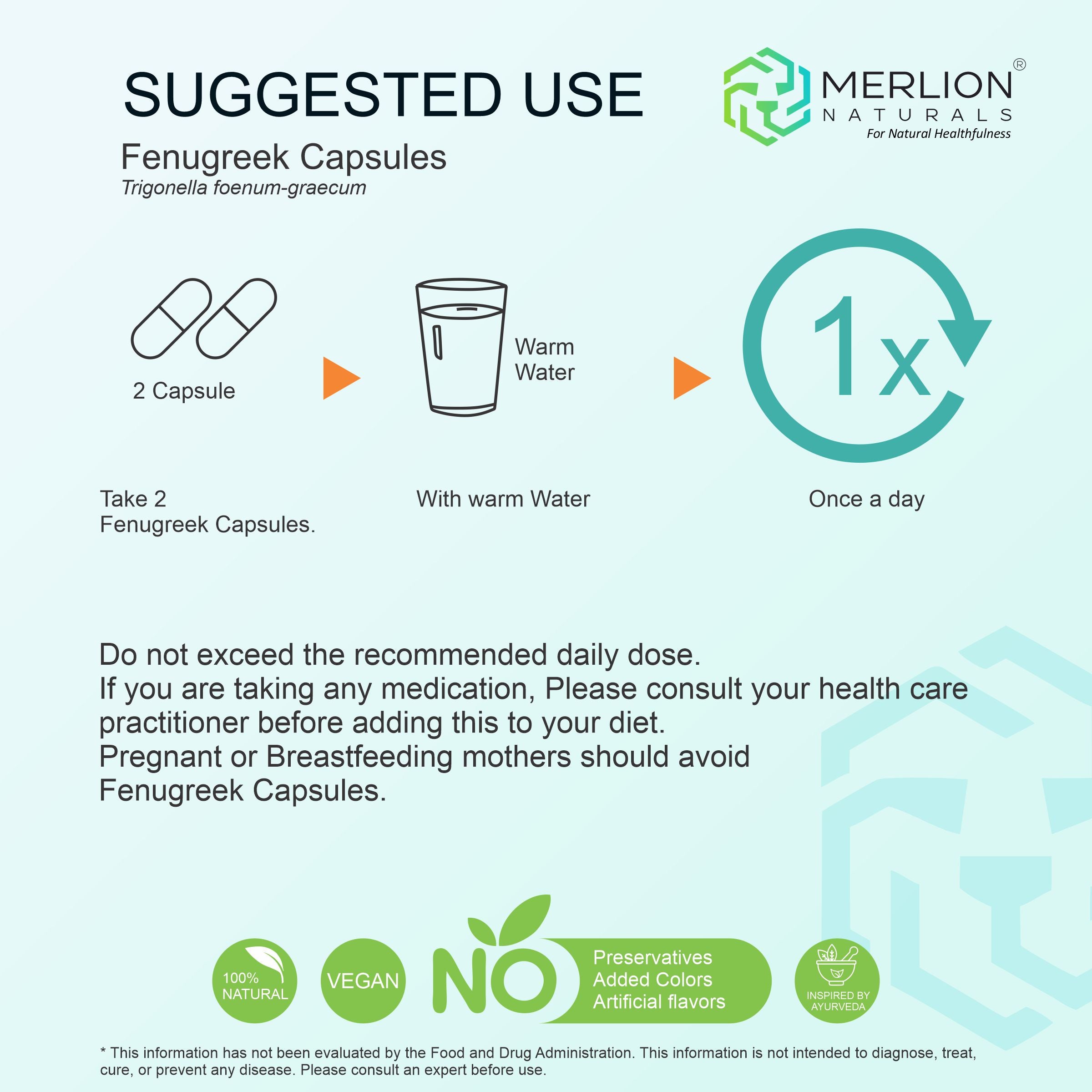 Fenugreek Capsules | Methi / Trigonella foenum-graecum | 1400mg