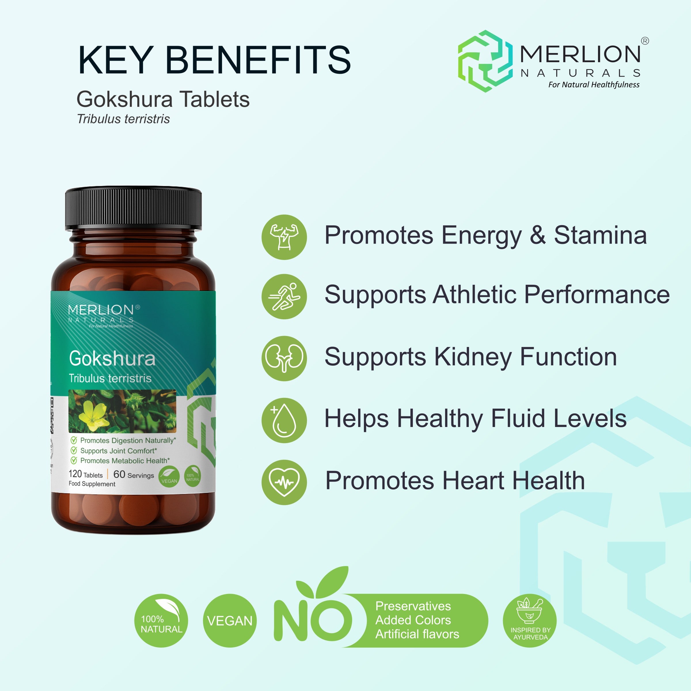 Gokshura Extract Tablets | Tribulus terrestris | 500mg
