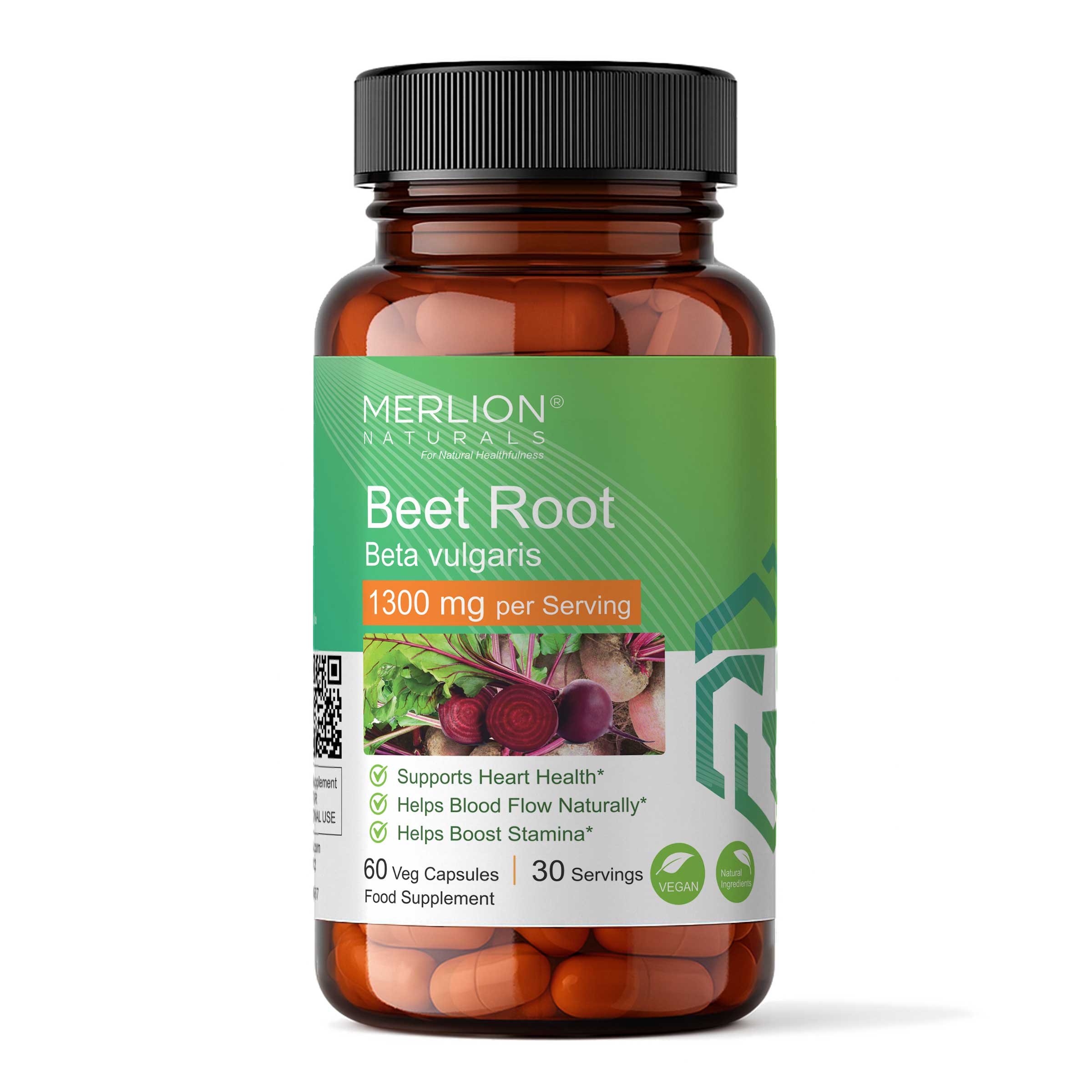 Beet Root Extract Capsules | Beta vulgaris | 1300mg