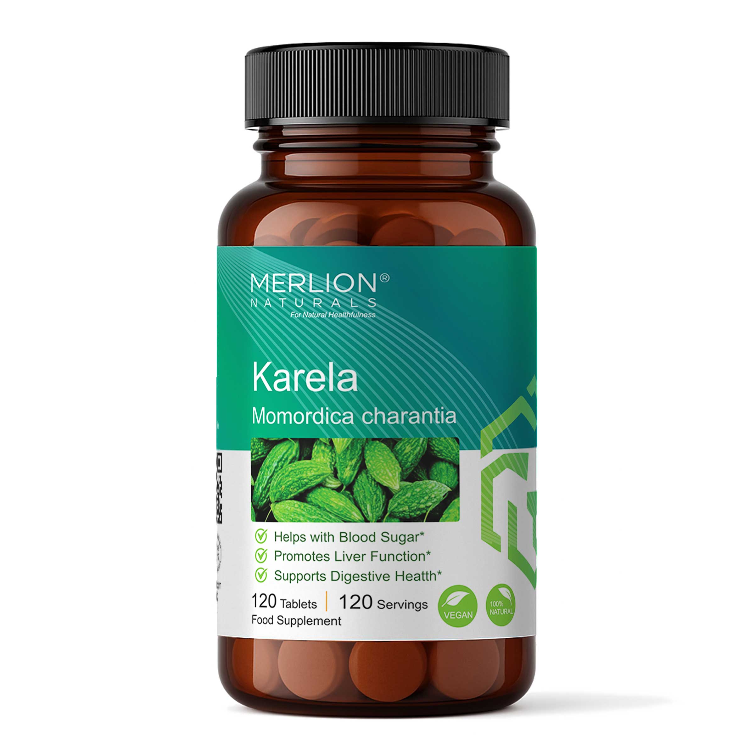 Karela Tablets (Bitter Melon), 500mg x 120 Tablets