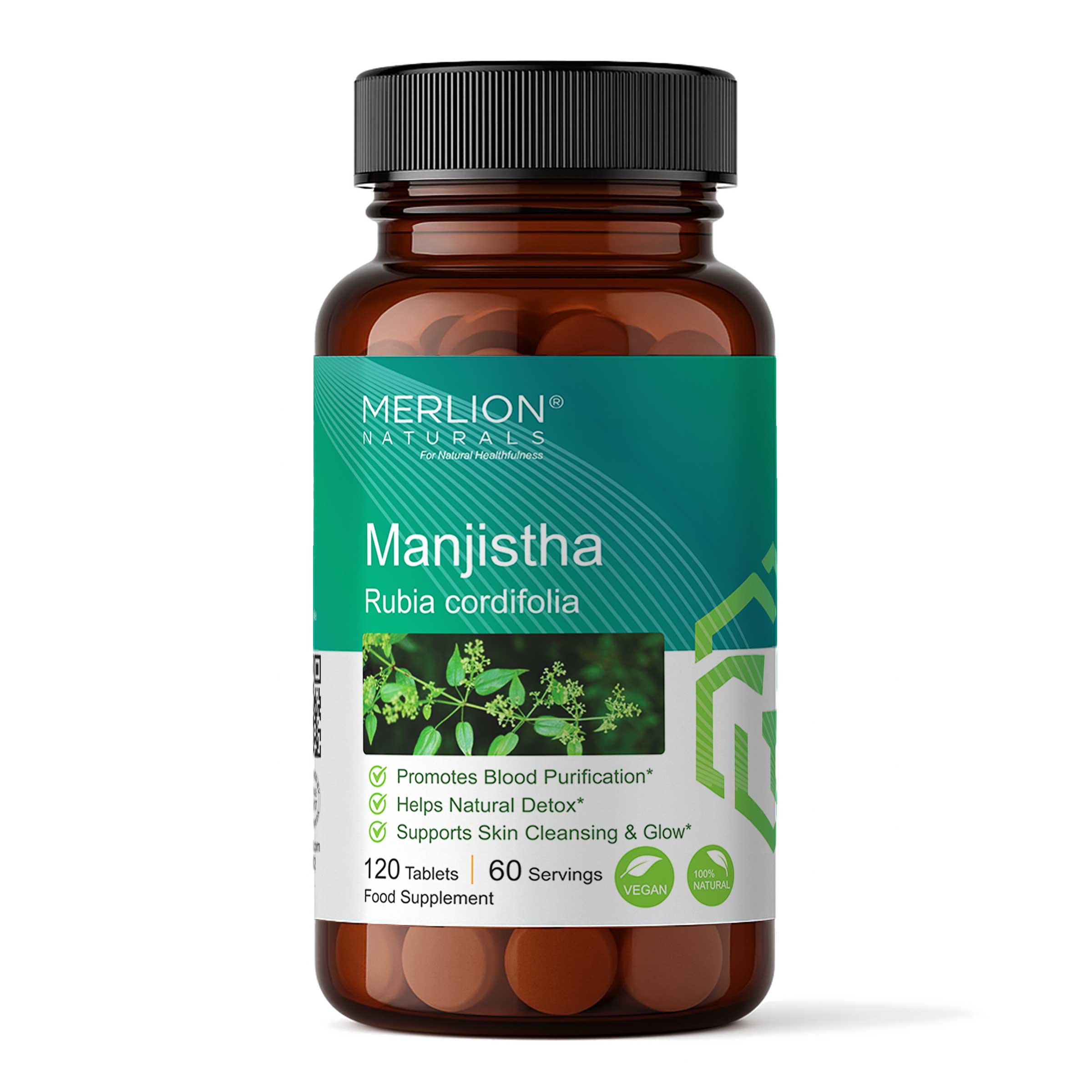 Manjistha Extract Tablets | Indian maddar / Rubia cordifolia | 500mg