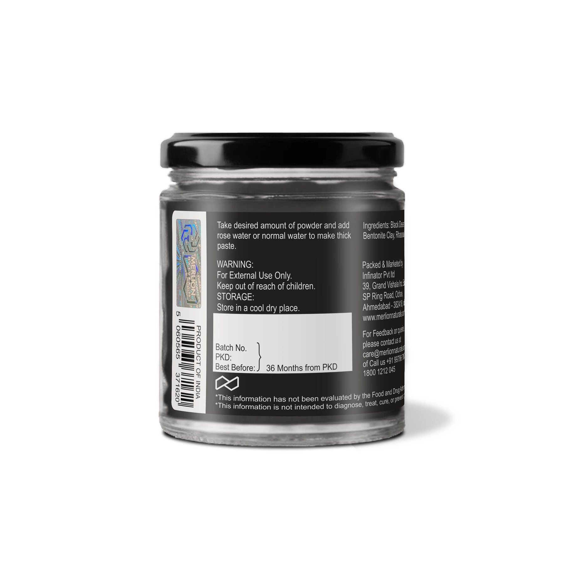 Black Desert Face Pack Powder 120 gm